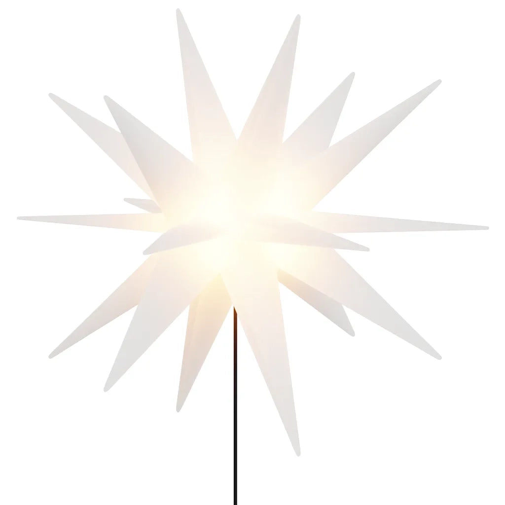 Luci di Natale con Picchi e LED 3 pz Pieghevoli Bianche 57 cm CFW4431893