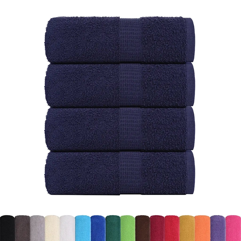 Asciugamani per ospiti FROGN 4 pz | Teli per bagno Blu navy 30x50 cm 360 g/m2