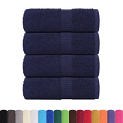 Asciugamani per ospiti FROGN 4 pz | Teli per bagno Blu navy 30x50 cm 360 g/m2