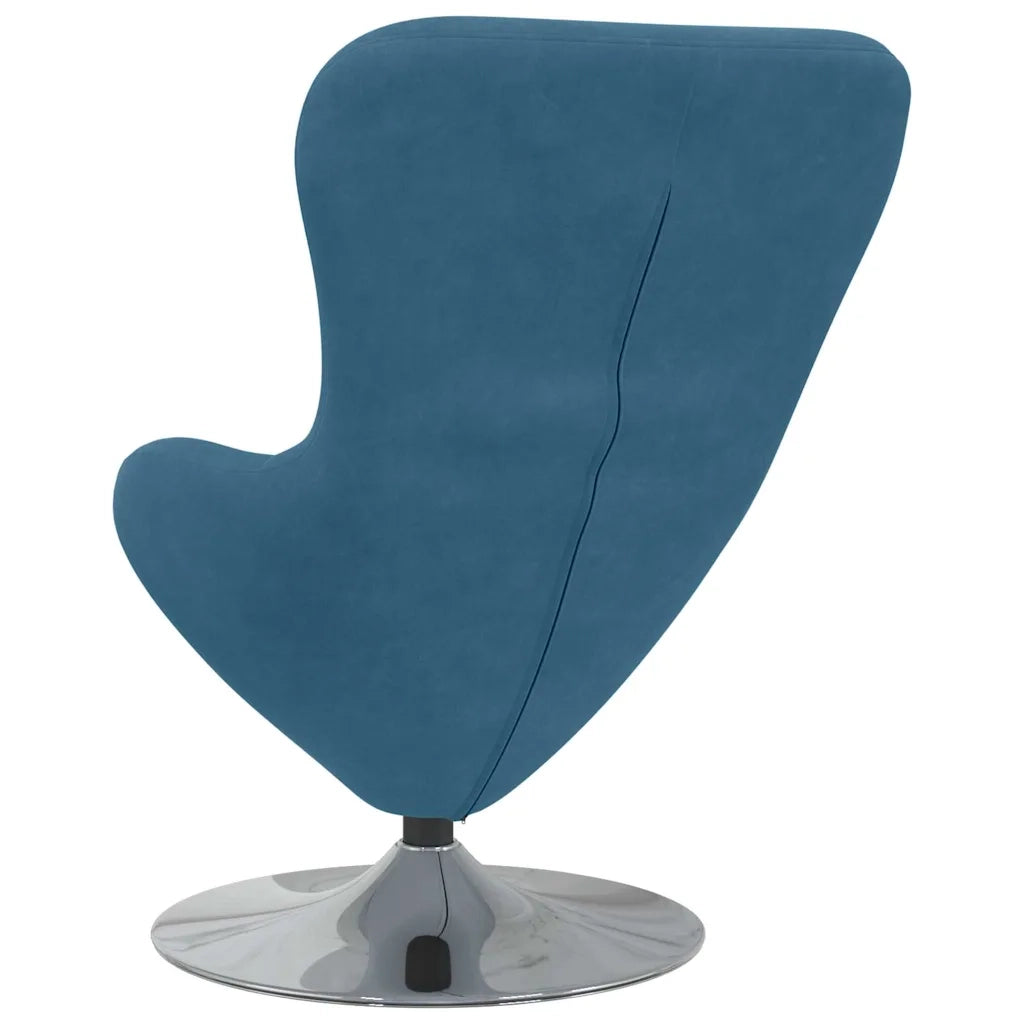 Divano Sedia-Poltrona uovo Blu Velluto