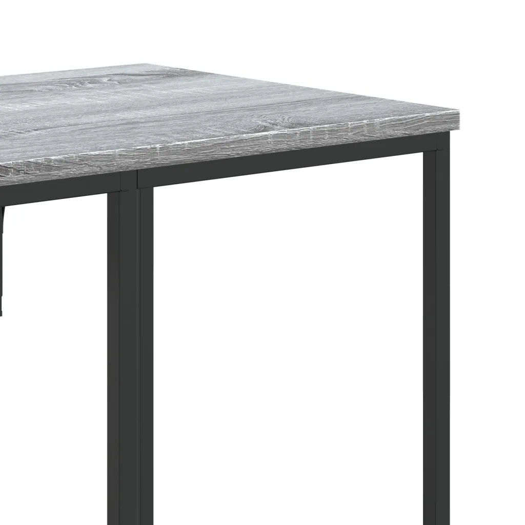 Appendiabiti con Scaffali Grigio Sonoma in Legno Multistrato
