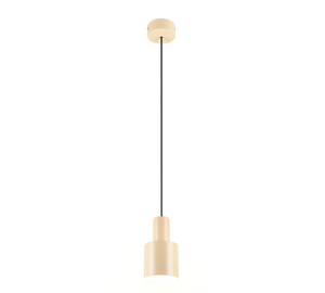 Lampada a sospensione, metallo, beige, 12x150x12 cm, Agudo