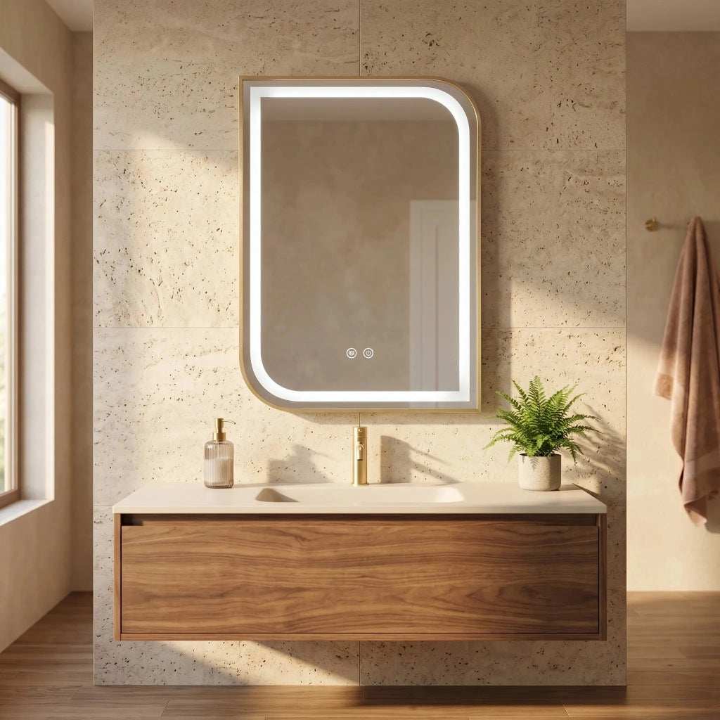 Specchio Led Zone 80x60 Gold