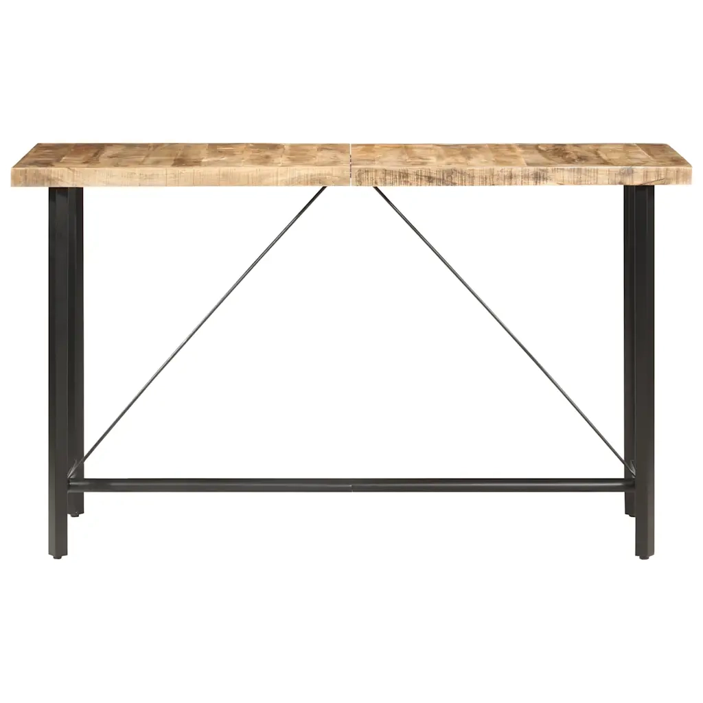 Tavolo da Bar 180x70x107 cm in Legno Ruvido di Mango 286613