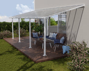 Pergola Addossata in Alluminio Olympia 3X7.4 m Bianco