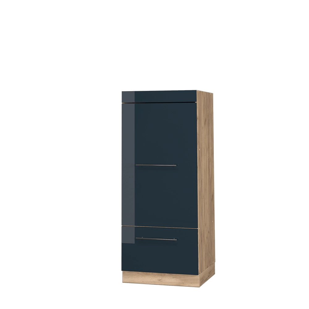 Vicco Set mobili bagno Blu scuro lucido 60 cm