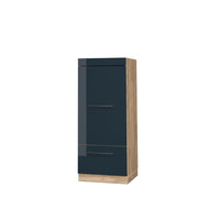 Vicco Set mobili bagno Blu scuro lucido 60 cm