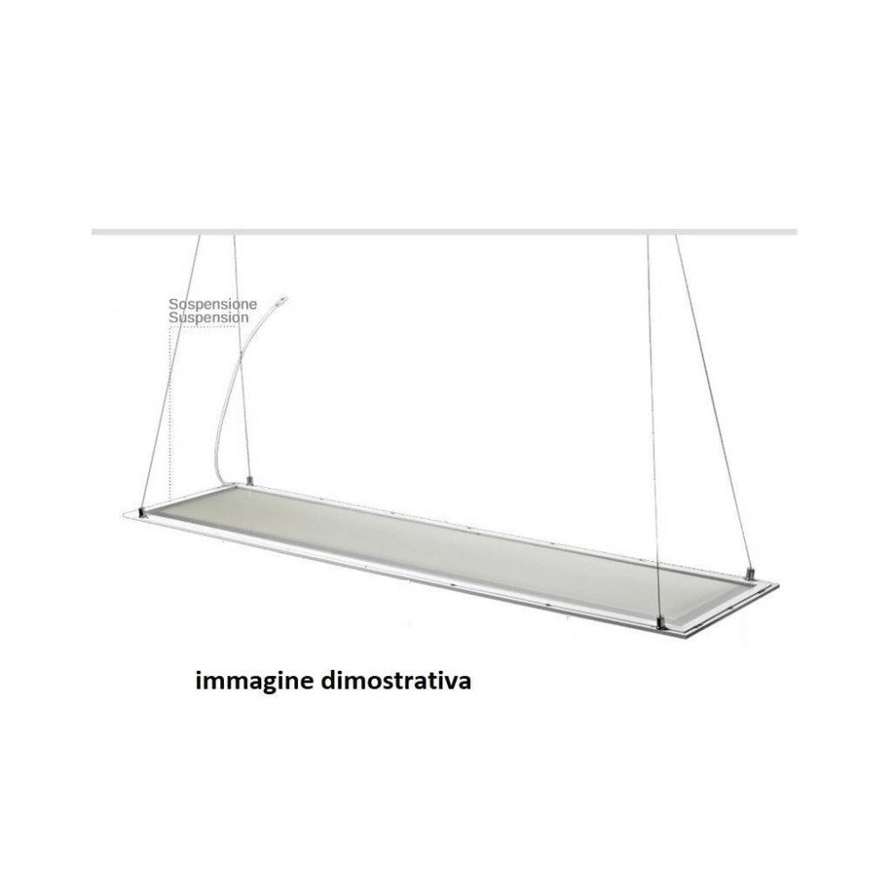 Trade Shop - Kit Di Fissaggio Per Pannelli Led A Sospensione Soffitto Cavetto Cordino Filo -