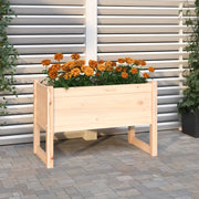 Fioriera-Vaso-Contenitore per Piante 78x40x52 cm in Legno Massello di Pino