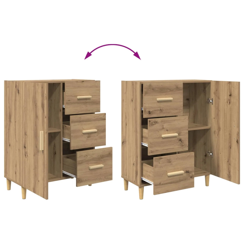 Credenza Rovere artigianale 34 x 69.5 x 90 cm Legno multistrato