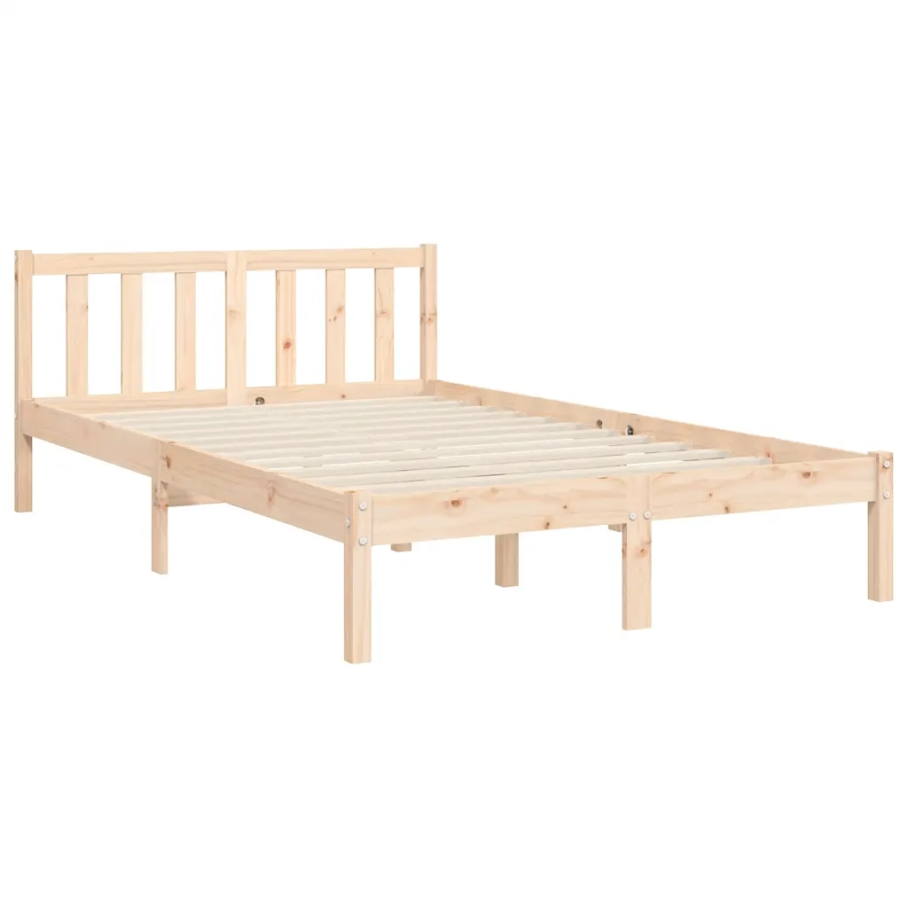 Giroletto senza Materasso-Struttura Letto 120x200 cm in Legno Massello di Pino 599013