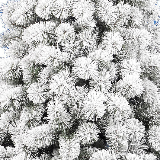 Albero Di Natale Innevato Des Alpes 240cm 740 Rami Super Folto Effetto Neve