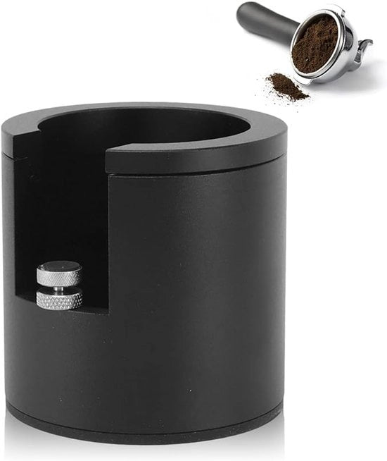 Portafilter per caffè, stazione per stampaggio espresso in lega di alluminio, holder/esposizione per portafilter da 51 mm, 53 mm e 58 mm.