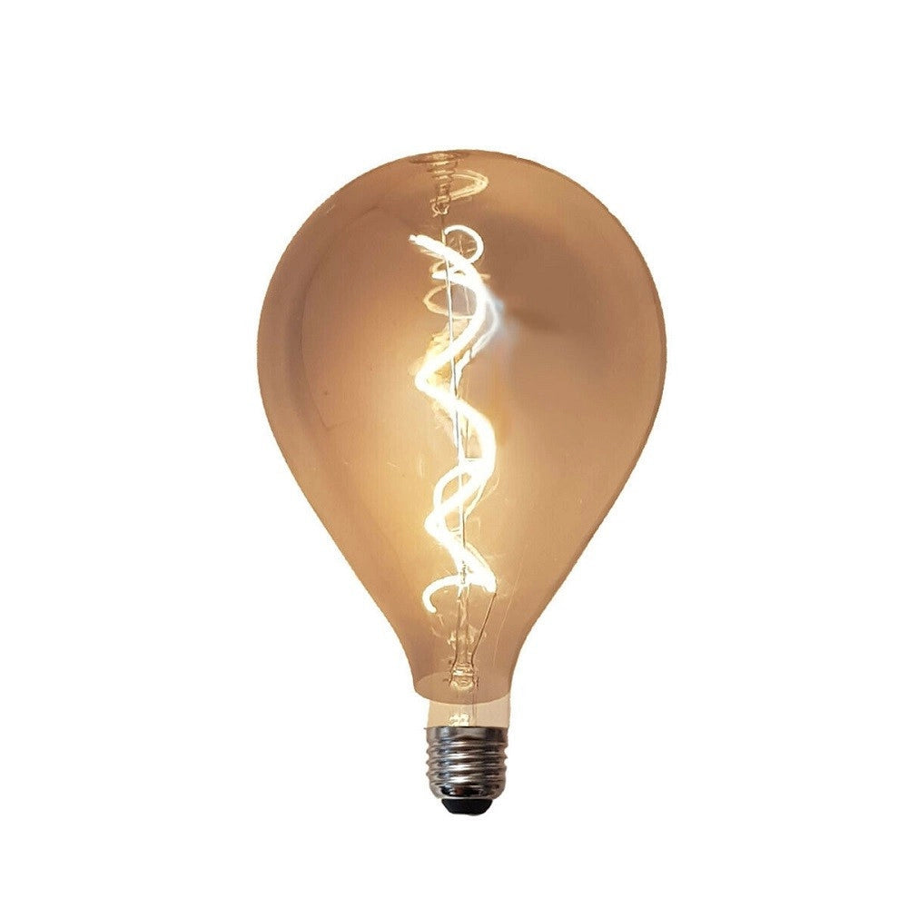 Trade Shop - Lampadina Led Filamento Vintage Retro' Lampada Fume' E27 4w Luce Calda 2200k -