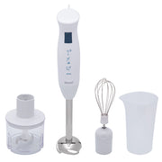 Frullatore a immersione elettrico 400W, tritatutto 300ml, frusta montapanna, bicchiere graduato 700ml cucina - SOGO