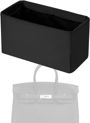Organizzatore per Tasche in Pelle Zigrinata per Borse Hermes Birkin 20/25/30/35/40, Tasca di Alta Qualità per Mantenere la Forma della Borsa (BK25, Nero)