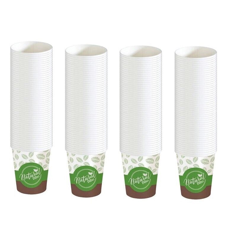 SET 200 BICCHIERI IN CARTONCINO BIO 160/170 ML