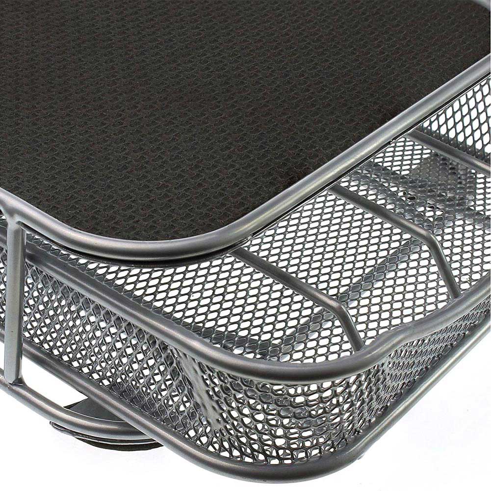 Contenitore Cassetto Porta Cialde Capsule Caffe' Metallo Estraibile Lungo Silver