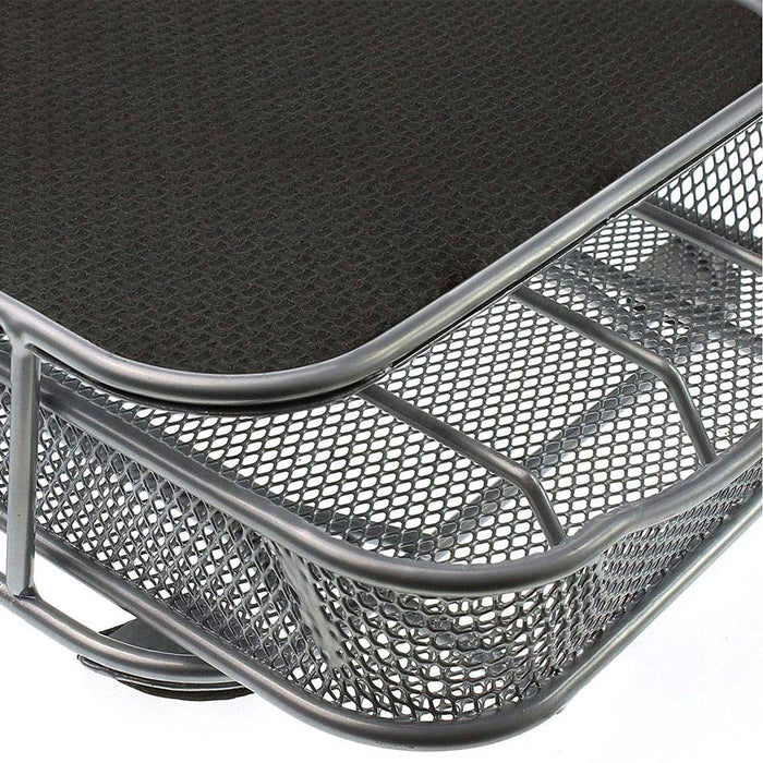 Contenitore Cassetto Porta Cialde Capsule Caffe' Metallo Estraibile Lungo Silver