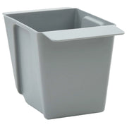 Fioriere | Cassetta per fiori | Vaso per Euro pallet 24 pz Grigio chiaro 13,5 x 9 x 9,5 cm