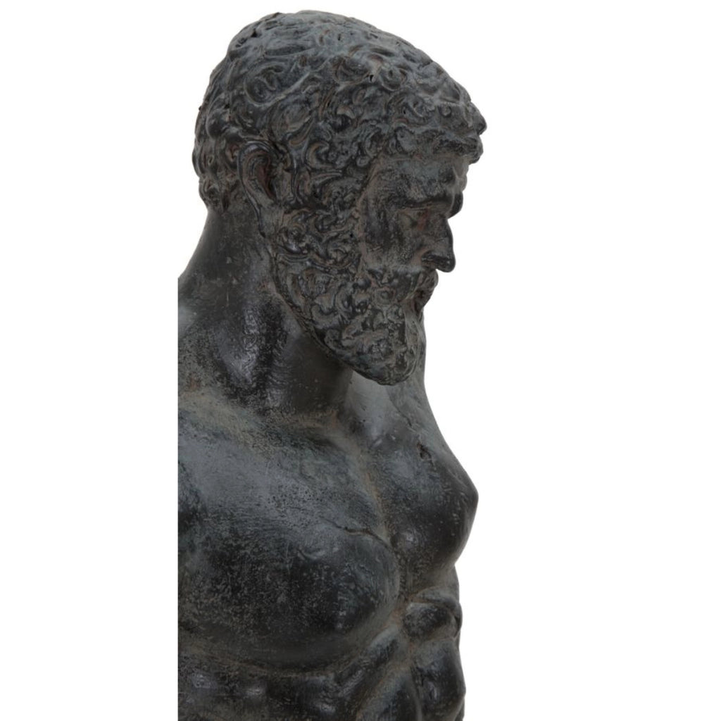 Scultura Museum Man busto maschile in resina effetto pietra