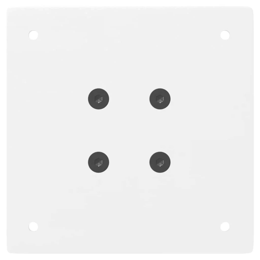 Set di 4 gambe per tavolino da caffè dal design moderno 30 x 30 x 30 cm pratiche e robuste in acciaio bianco 02_0056794