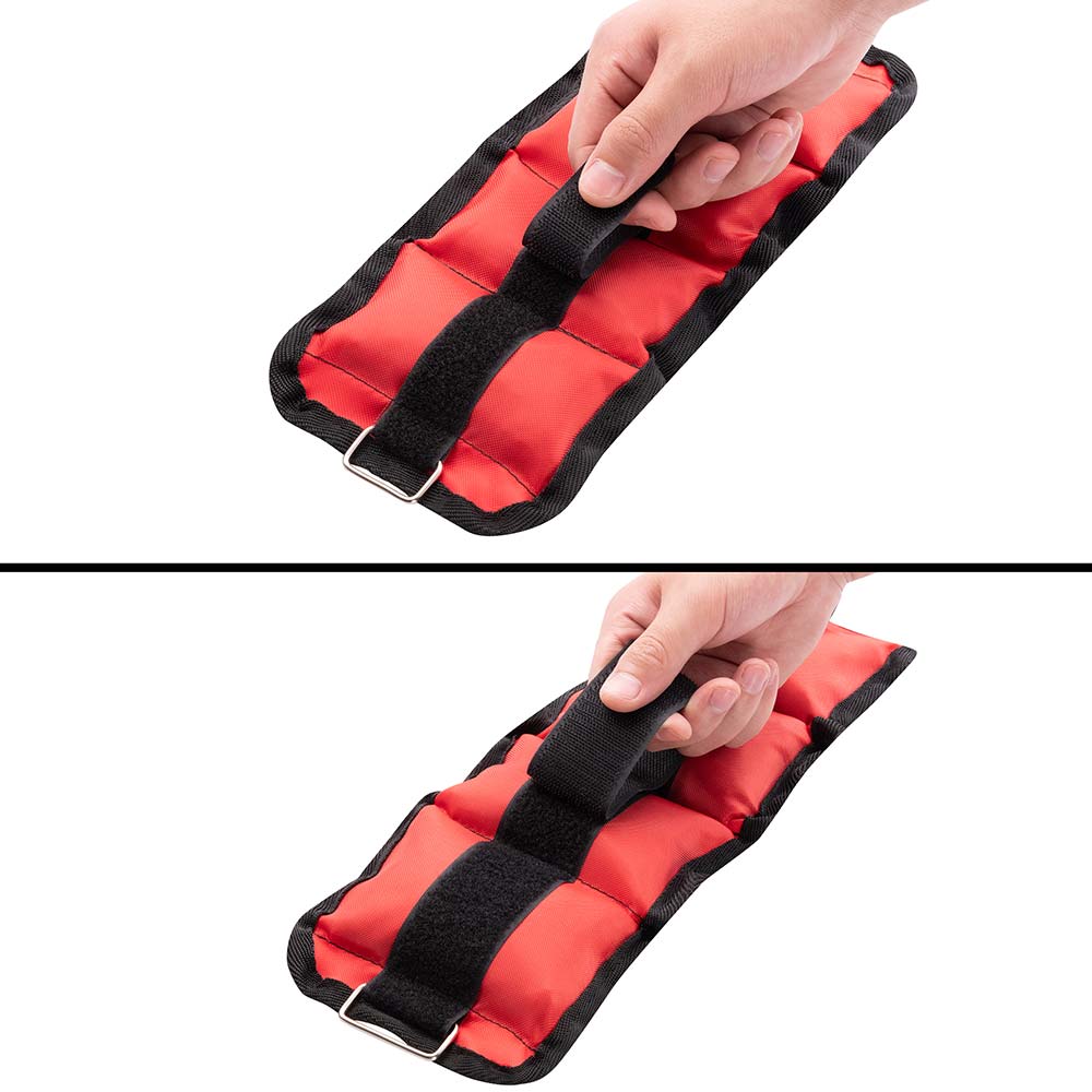 Set 4 Pesi Polsi e Caviglie 2 kg + 1 kg Allenamento Palestra Aerobica Fitness