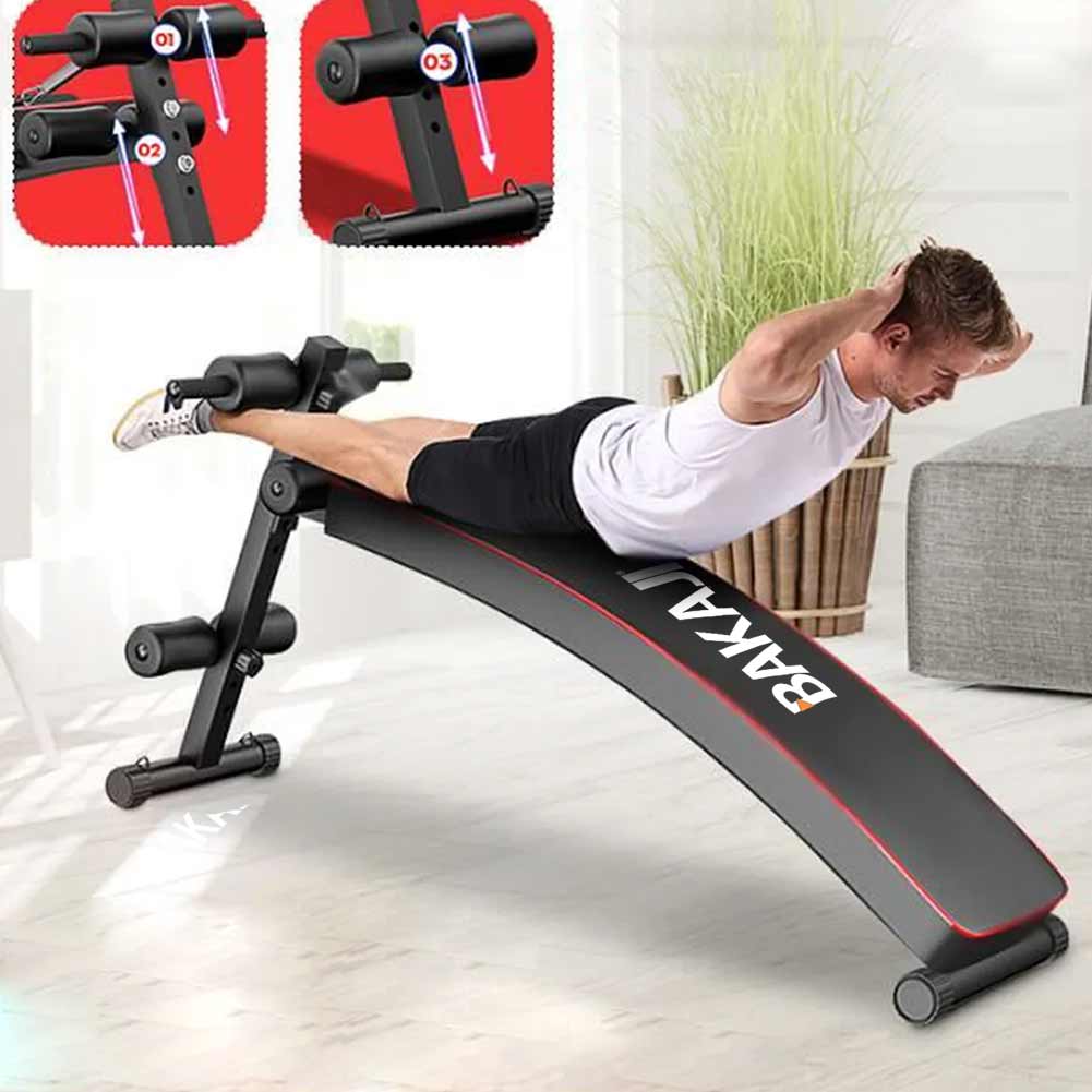 Panca Allenamento Addominali Pieghevole Regolabile Esercizi Palestra Fitness Cas