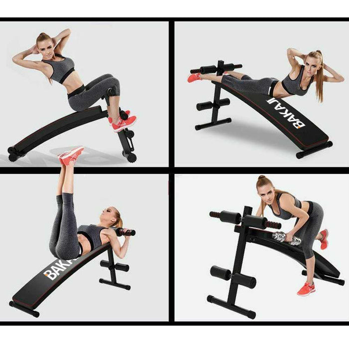 Panca Allenamento Addominali Pieghevole Regolabile Esercizi Palestra Fitness Cas