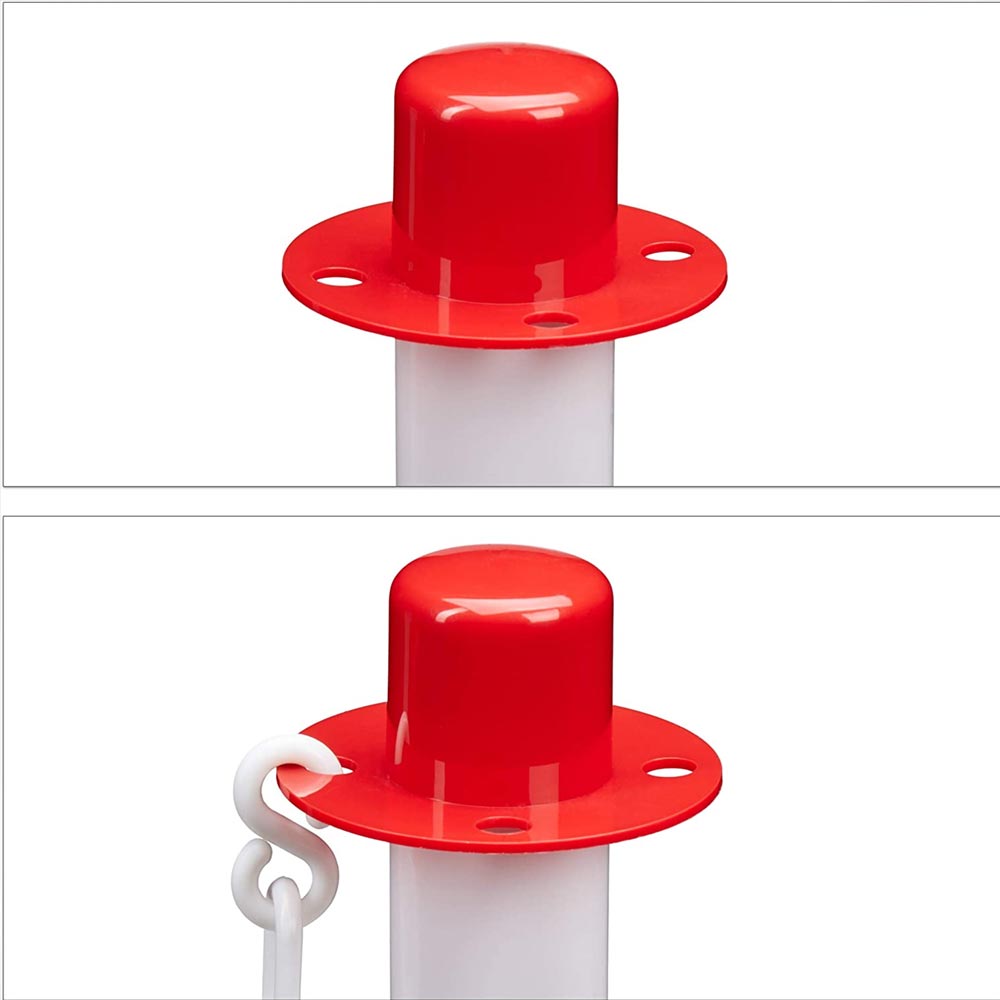 Colonnina Segnapercorso con Catena Palo Segna Fila Separacode in Plastica