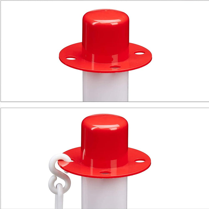 Colonnina Segnapercorso con Catena Palo Segna Fila Separacode in Plastica