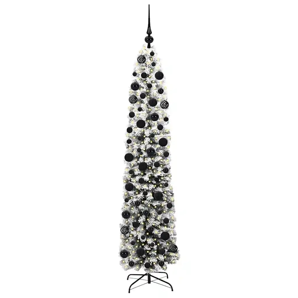 Albero di Natale Artificiale-Albero Natalizio con 300 LED Verde 180 cm 228142