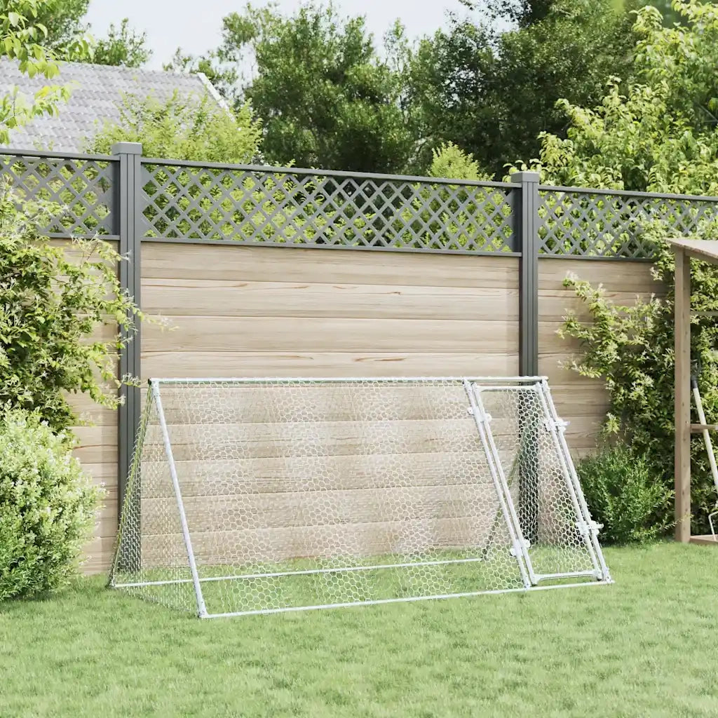 Gabbia per Polli Argento 200x105x91 cm in Acciaio Zincato CFW2573150