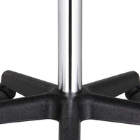 Sgabello Estetista Girevole Schienale Seduta in Ecopelle Salone Studio Bianco