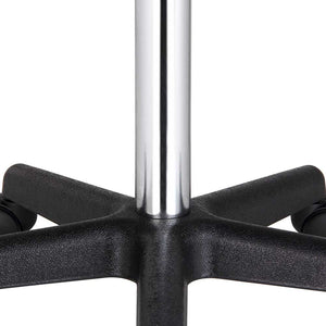 Sgabello Estetista Girevole Schienale Seduta in Ecopelle Salone Studio Bianco