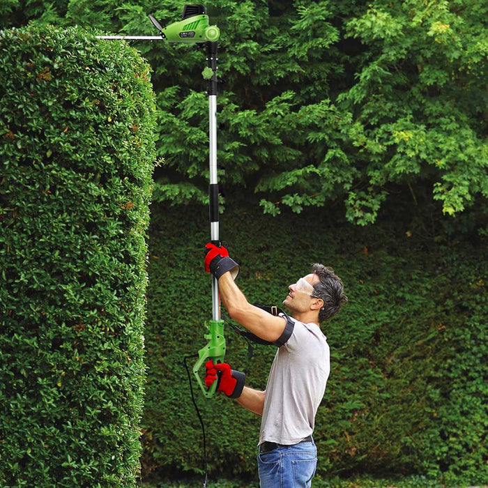 Tagliasiepi Telescopico Elettrico 460W Estensibile Sega Tagliabordi Tosasiepi