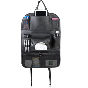 Organizer Schienale Sedile Auto Organizzatore con Porte USB e Tasche Portatutto