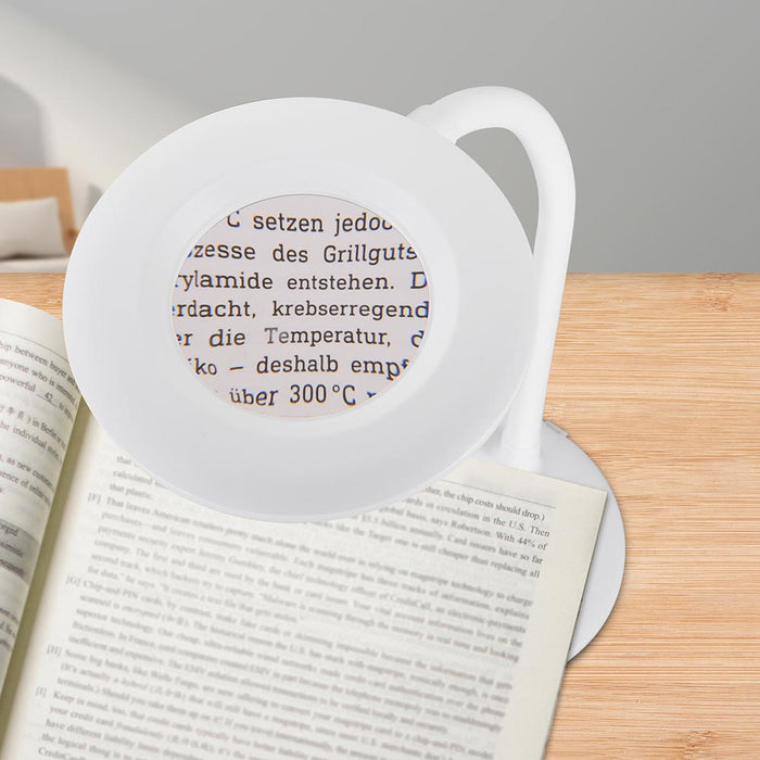 Lampada Lavoro Lente Ingrandimento 3 Diottrie LED Estetista Modellismo Touch USB