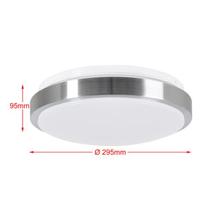Plafoniera LED Rotonda 12W Luce Bianca 4000K Naturale Lampada Soffitto 29,5cm