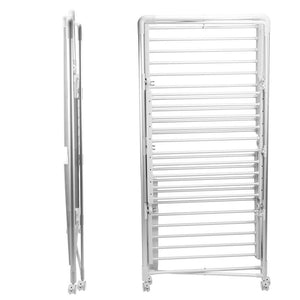 Stendibiancheria a Torre Elettrico 300W Stendino Asciugabiancheria Pieghevole