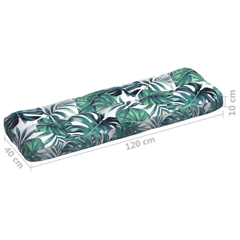 Cuscini per Divano Pallet 7 pz Motivo a Foglie 314600