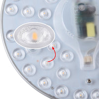 Circolina LED Disco Calamita Sotituzione Neon Plafoniera Luce Bianca 24W 2160LM