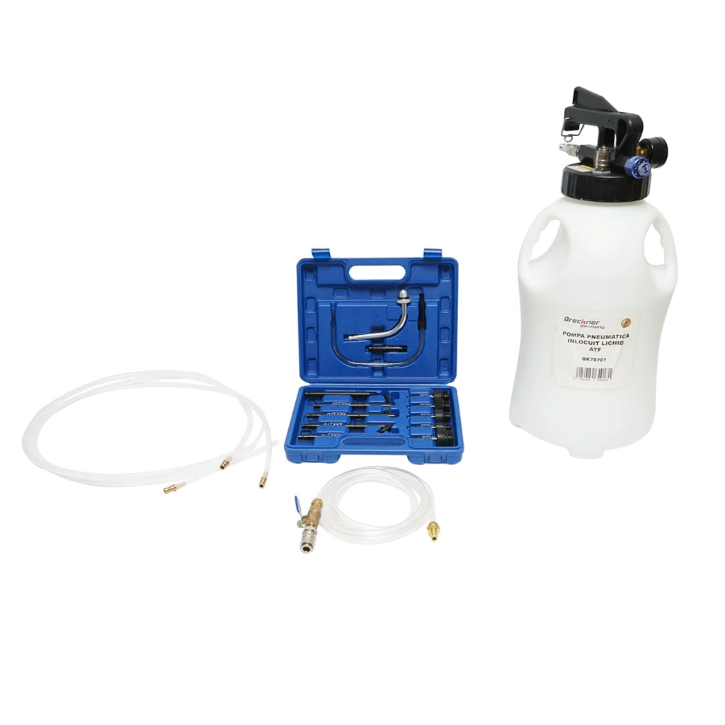 Pompa pneumatica per la sostituzione del liquido ATF nelle trasmissioni automatiche, Breckner Germany.