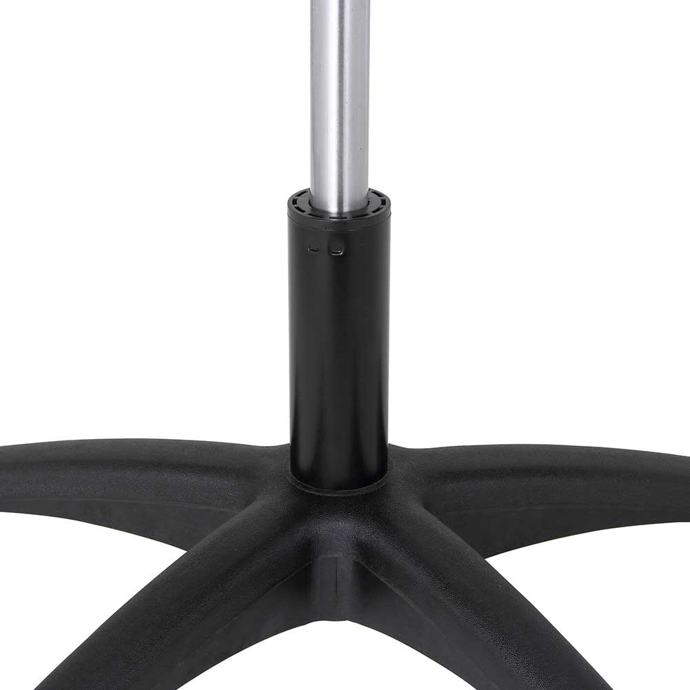 Sgabello Estetista Girevole Seduta Imbottita 10cm in Ecopelle Salone Studio Nero