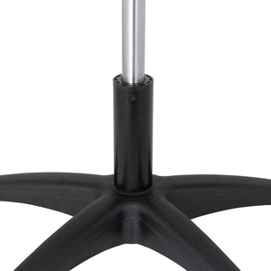 Sgabello Estetista Girevole Seduta Imbottita 10cm in Ecopelle Salone Studio Nero