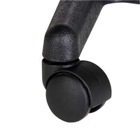 Sgabello Estetista Girevole Seduta Imbottita 10cm in Ecopelle Salone Studio Nero