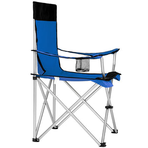 Sedia Pieghevole Da Campeggio Con Borsa Camping Sedia Spiaggia Da Esterno Blu