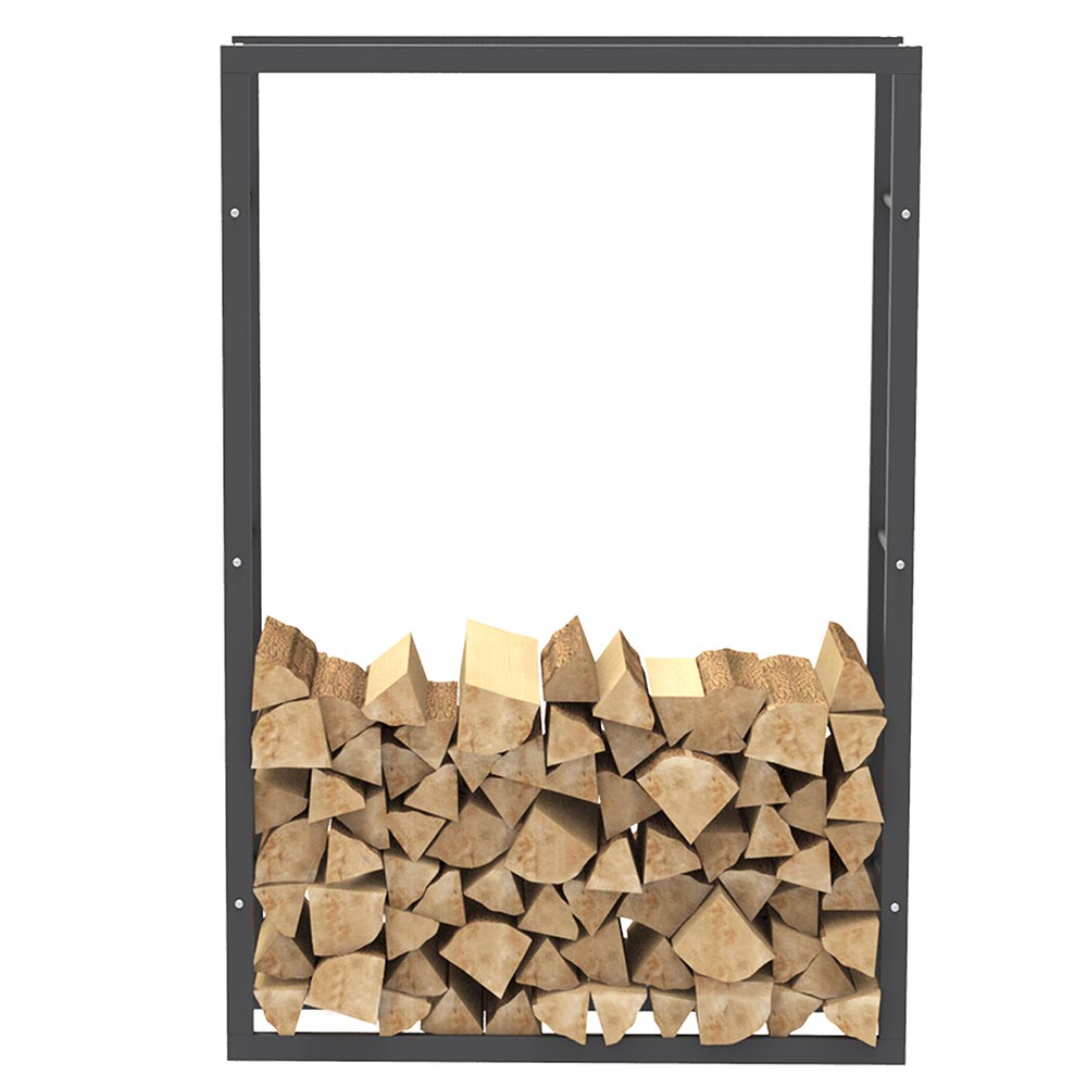 Portalegna Supporto Metallo Porta Legna Interno Legnaia Camino Stufa 150x100x25