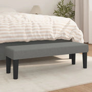 Panca-Sgabello Grigio Scuro 100x30x30 cm in Tessuto 260155