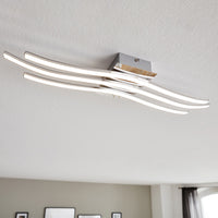 Plafoniera Moderna Roncade Led Alluminio Cromo H4,5Cm